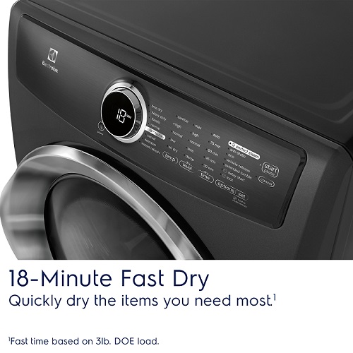 Electrolux 8.0 cu. ft. Electric Dryer with Steam in White, ENERGY STAR